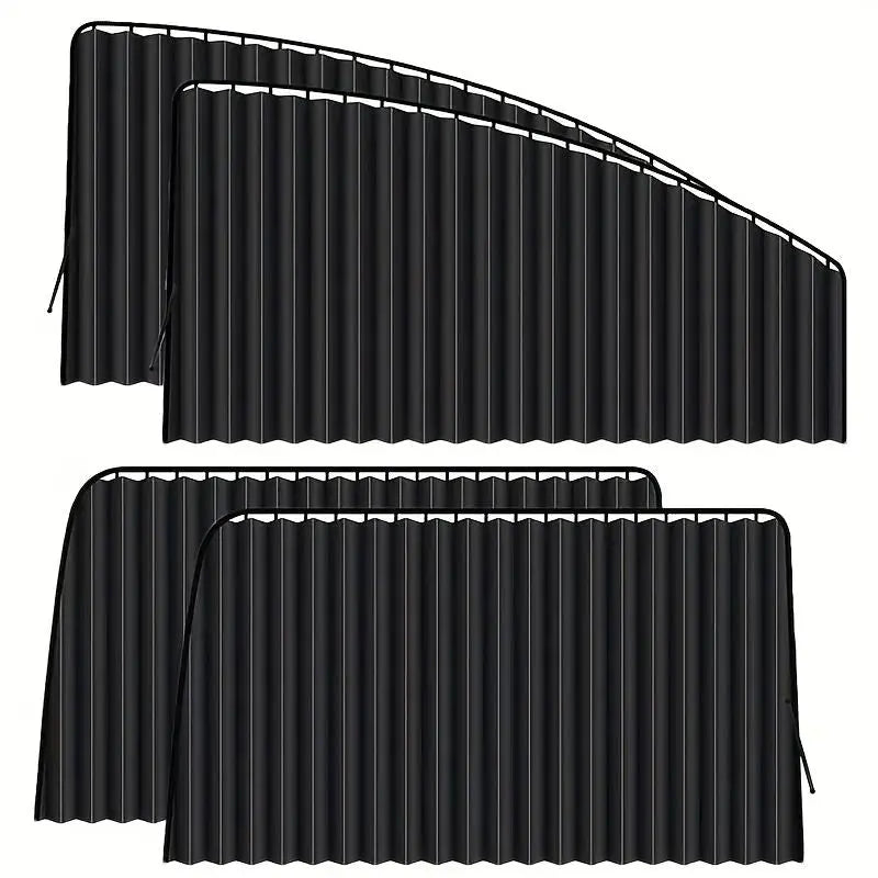 4pcs Car Side Window Shade - Portable Sunshade for Vehicles - Habibay Mart