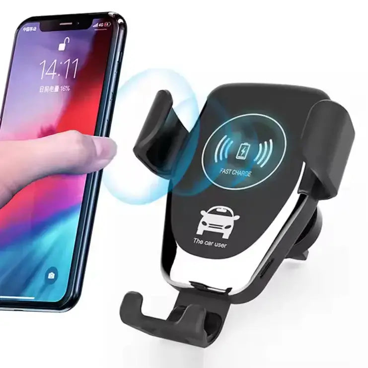 Auto Clamping Wireless Charger for Convenient Charging on the Go - Habibay Mart