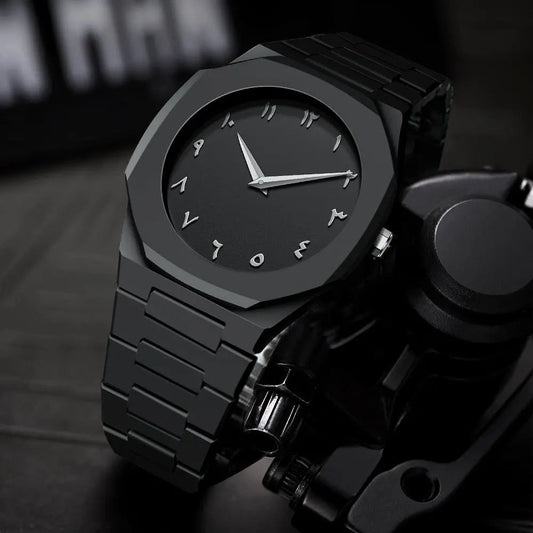 Arabic Aura Watch - Elegant Timepiece with Unique Arabic Design - Habibay Mart