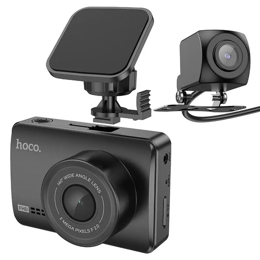 Hoco Driving Recorder DV3 with Display - Enhanced Safety and Clarity - Habibay Mart