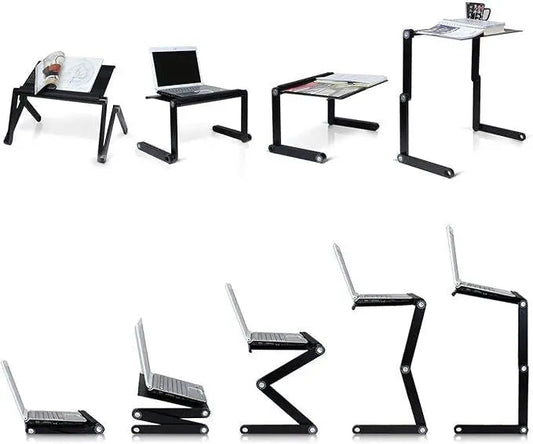 Multifunctional Laptop Table T8 - Versatile Adjustable Desk for Home and Office Use - Habibay Mart