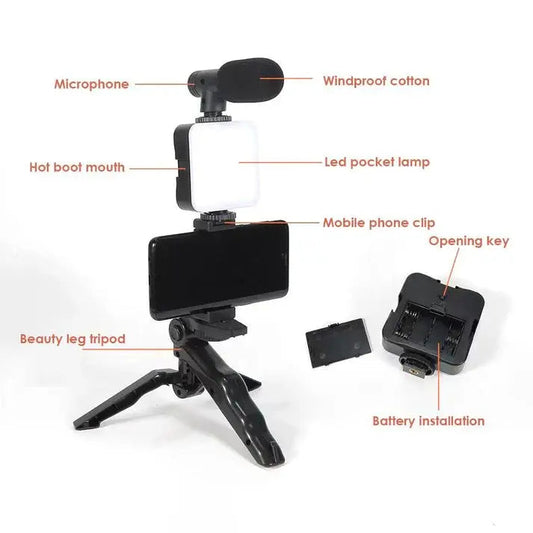 Smartphone Vlogging Kit - Ultimate Smartphone and Camera Vlogging Studio Kits - Habibay Mart