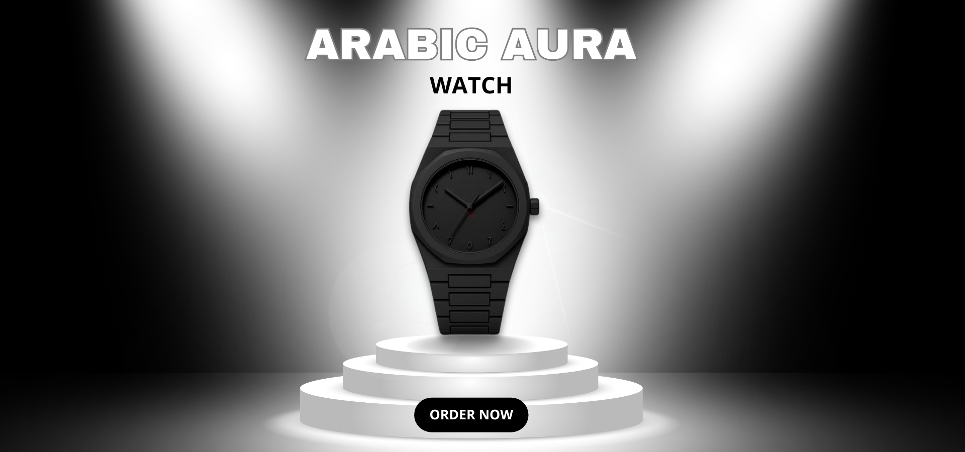 Black arabic aura Watch