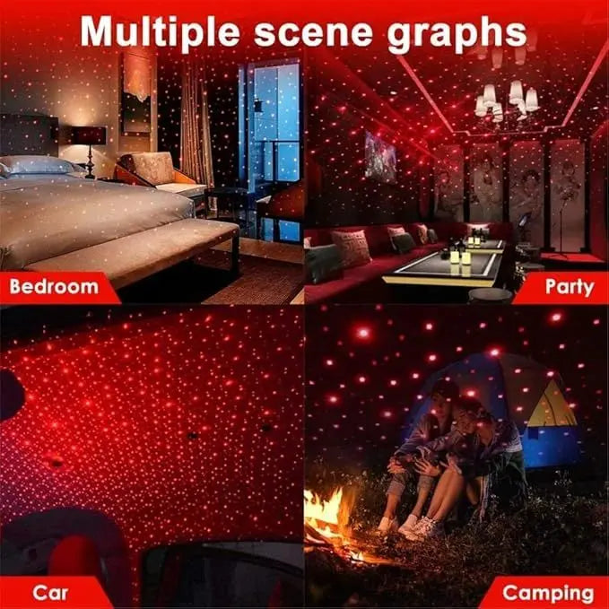 USB Roof Star Projector with 3 Modes for Stunning Night Sky Effects - Habibay Mart