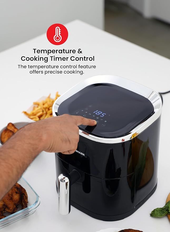 Deep Air Fryer with Touch Display for Healthy Cooking - Habibay Mart