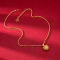 Gold Heart Necklace for Women - Elegant Gold Heart Necklace Design - Habibay Mart