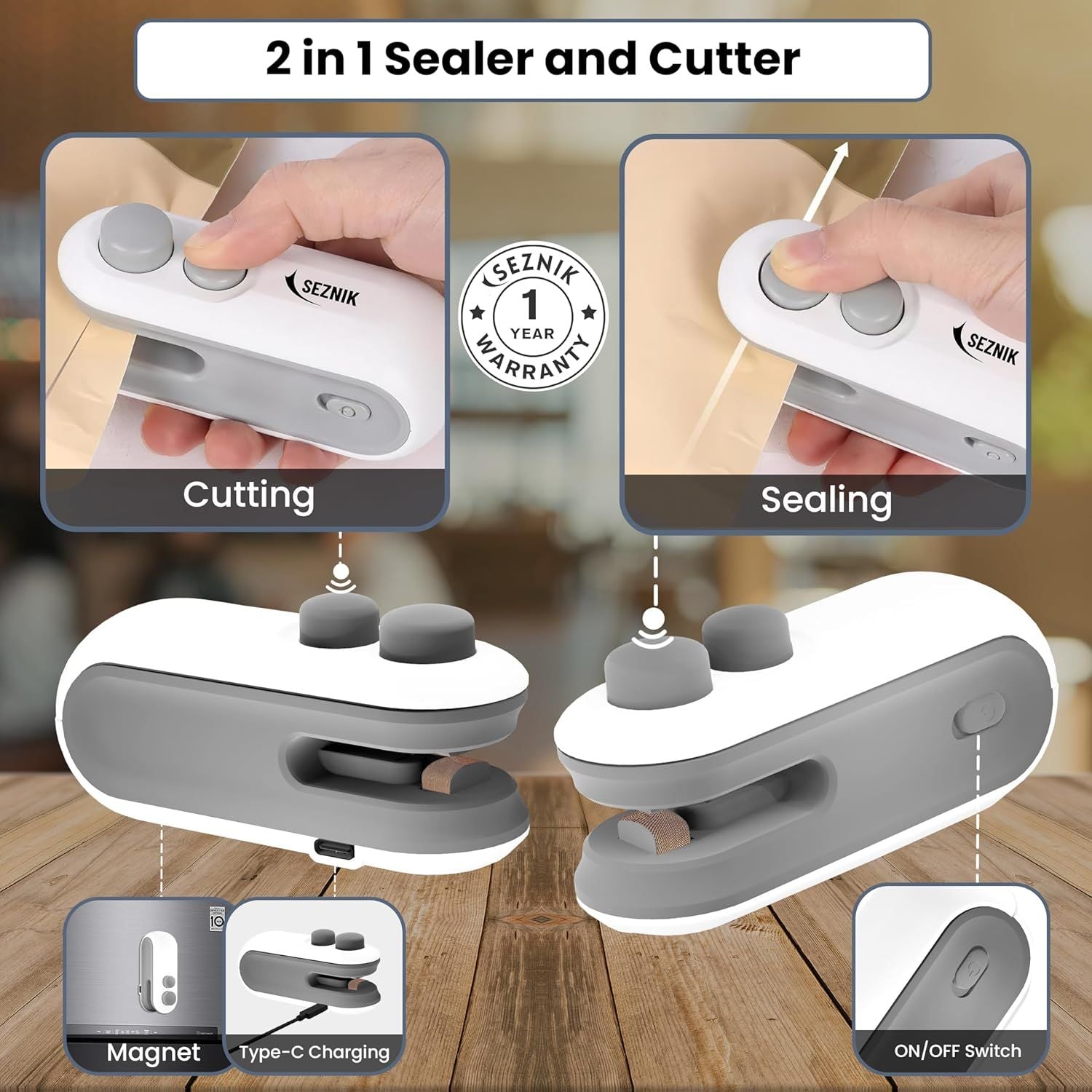 Mini Portable Sealing Machine for Convenient Food Preservation - Habibay Mart