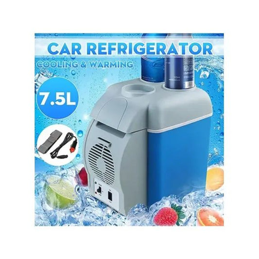 Portable Car Refrigerator - 12V 7.5L Mini Car Fridge - Habibay Mart